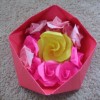 Roses in Origami Tray